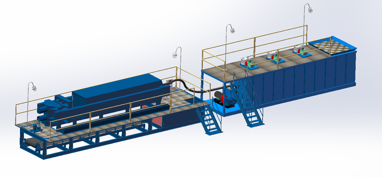 Система обработки шламов на водной основе